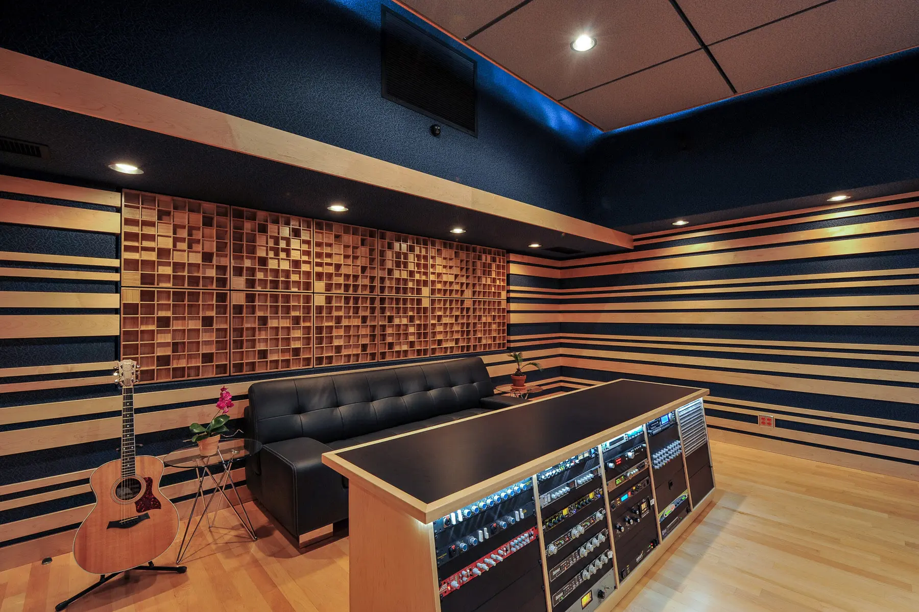 Charleston Sound studio interior built by Brett Acoustics