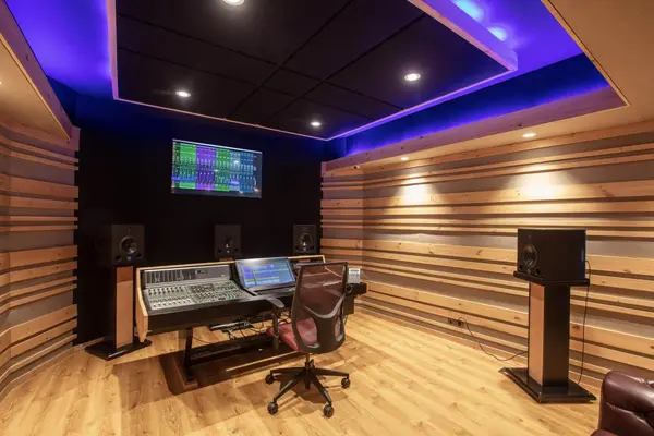 B Production recording studio by Brett Acoustics
