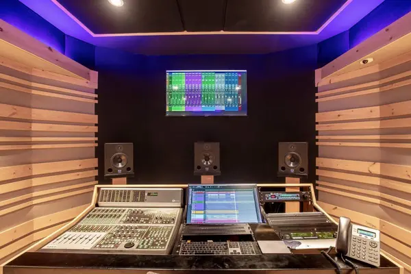 B Production recording studio by Brett Acoustics